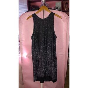Olivia Sky Metallic Sparkle Dress